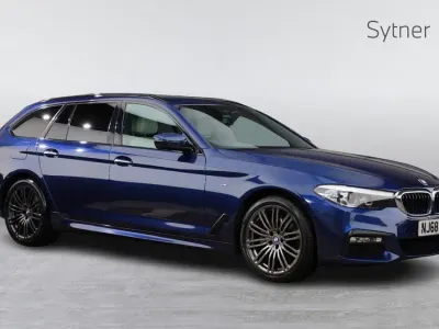 Begagnad BMW 520 M Sport 187 HK (137 kW) 2018 Blå Kombi