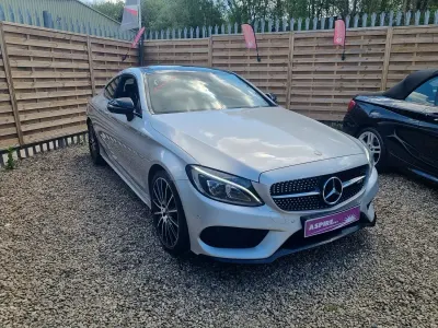Used Mercedes C250 AMG Line Premium Plus 204 HP (150 kW) 2016 Silver Coupe