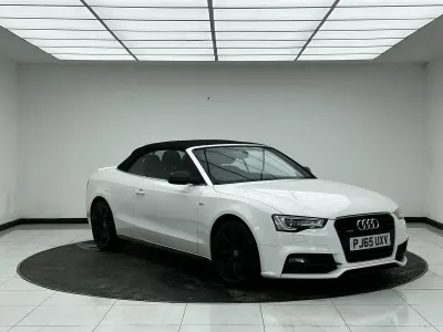 Used Audi A5 Cabriolet S-Line 245 HP (180 kW) 2015 White Cabriolet