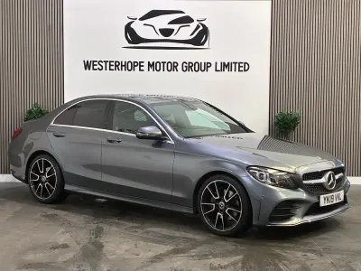 Used Mercedes C220 AMG Line Premium 194 HP (142 kW) 2019 Grey Sedan