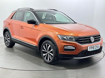 Used VW T-Roc Design 115 HP (84 kW) 2018 Orange SUV