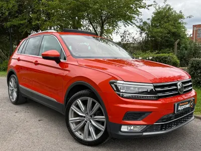 Used VW Tiguan SEL 2017 Orange SUV