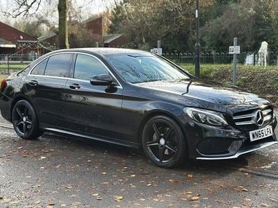 Black Used 2015 Mercedes C220 AMG line Sedan | £11,995 (Fair price)