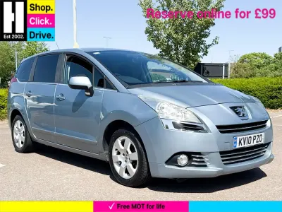Usado Peugeot 5008 Sport 156 HP (114 kW) 2010 Azul Monovolume