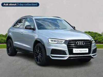 Used Audi Q3 Black Edition 150 HP (110 kW) 2018 Silver SUV
