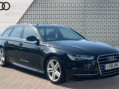 Used Audi A6 S-Line 190 HP (139 kW) 2018 Black Estate