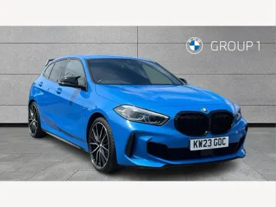 Used BMW M135 Comfort Edition 302 HP (222 kW) 2023 Blue Hatchback