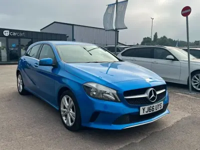 Used Mercedes A180 109 HP (80 kW) 2016 Blue Hatchback