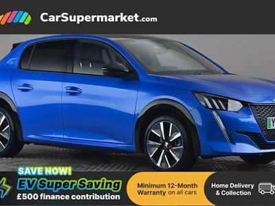 Blue Used 2022 Peugeot e-208 Premium Hatchback | £14,197 (Fair price)