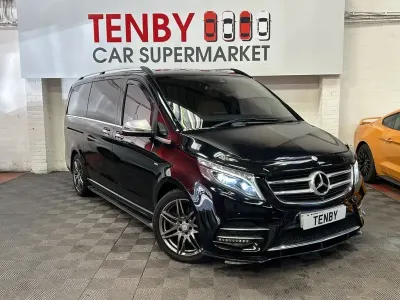 Begagnad Mercedes V250 AMG line 190 HK (139 kW) 2017 Svart Minibuss
