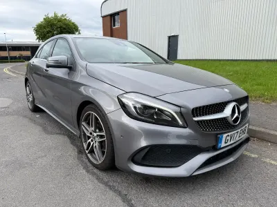 Used Mercedes A200 AMG Line Premium 136 HP (100 kW) 2017 Grey Hatchback