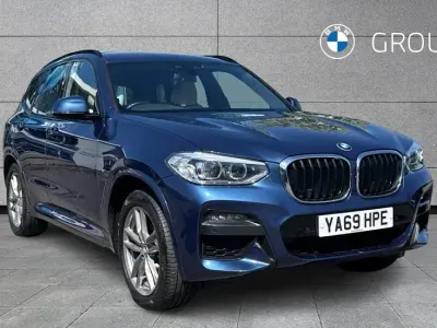 Used BMW X3 M Sport 190 HP (139 kW) 2020 Blue SUV