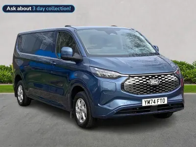 Used Ford E-Transit Limited 100 kW (136 HP) 2024 Blue Van