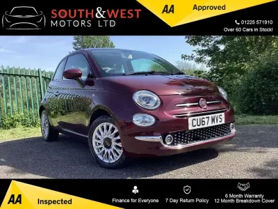 Used Fiat 500 Lounge 69 HP (50 kW) 2017 Red Hatchback