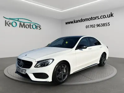 Used Mercedes C250 AMG Line Premium Plus 204 HP (150 kW) 2017 White Sedan