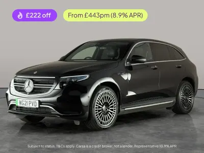 Used Mercedes EQC400 AMG line 300 kW (408 HP) 2021 Black SUV