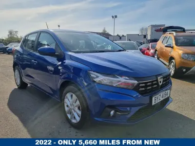 Used Dacia Sandero Comfort 91 HP (66 kW) 2022 Blue Hatchback