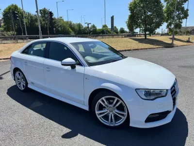 Used Audi A3 S-Line 2015 White Sedan