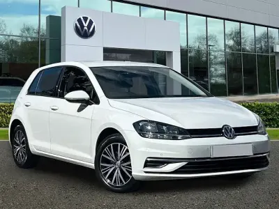 Used VW Golf VII SE 125 HP (91 kW) 2018 White Hatchback
