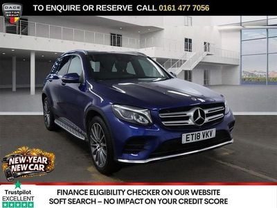 Blue Used 2018 Mercedes GLC250 AMG line SUV | £17,440 (Fair price)
