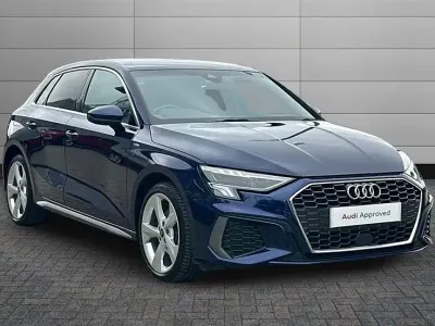 Used Audi A3 e-tron S-Line 204 HP (150 kW) 2023 Blue Hatchback