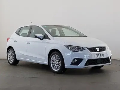 Used Seat Ibiza SE Technology 95 HP (69 kW) 2019 White Hatchback