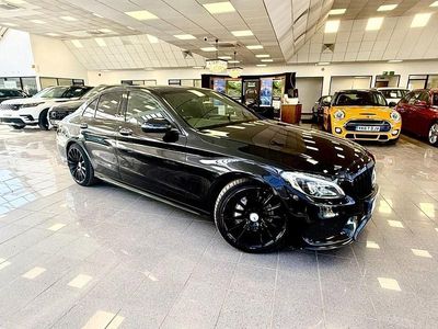 Begagnad Mercedes C220 AMG Line Premium 170 HK (125 kW) 2017 Svart Sedan