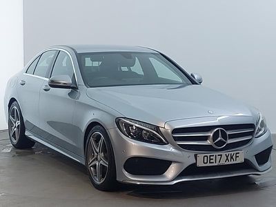 Used Mercedes C220 AMG line 170 HP (125 kW) 2017 Silver Sedan