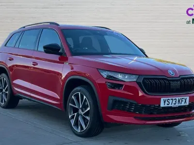 Used Skoda Kodiaq SportLine 150 HP (110 kW) 2023 Red SUV