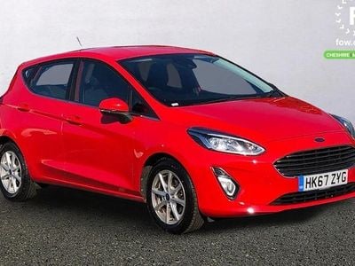 Used Ford Fiesta Zetec 101 HP (74 kW) 2018 Red Hatchback
