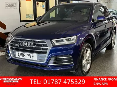 Used Audi Q5 S-Line 252 HP (185 kW) 2018 Blue SUV
