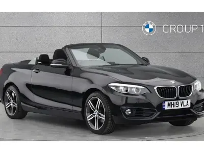 Begagnad BMW 218 Sport Line 136 HK (100 kW) 2019 Svart Cab