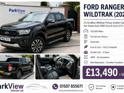 Usado Ford Ranger Wildtrack 2020 Preto Pickup