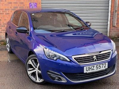 Used Peugeot 308 GT-line 120 HP (88 kW) 2016 Blue Hatchback