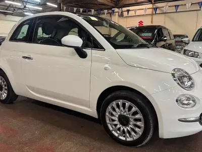 Used Fiat 500 Lounge 69 HP (50 kW) 2017 White Hatchback