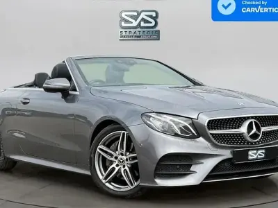 Used Mercedes E220 AMG line 194 HP (142 kW) 2018 Grey Cabriolet