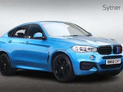 Used BMW X6 M Sport 309 HP (227 kW) 2018 Blue SUV