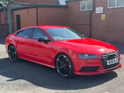 Used Audi A7 Sportback Black Edition 320 HP (235 kW) 2016 Red Hatchback