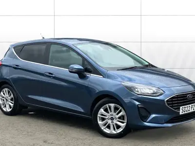 Used Ford Fiesta Titanium 101 HP (74 kW) 2022 Blue Hatchback