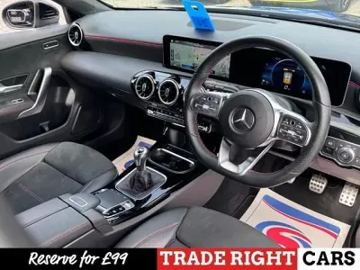 Used Mercedes A200 AMG line 163 HP (119 kW) 2019 Black Hatchback