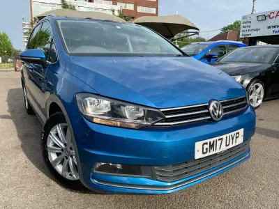 Used VW Touran SEL 150 HP (110 kW) 2017 Blue MPV