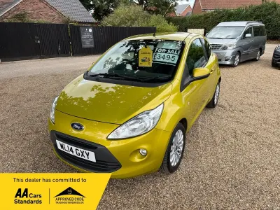 Used Ford Ka Zetec 2014 Yellow Hatchback