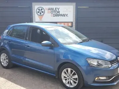 Used VW Polo SE 90 HP (66 kW) 2014 Blue Hatchback