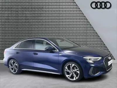 Used Audi A3 S-Line 147 HP (108 kW) 2023 Blue Sedan