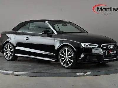 Used Audi A3 Cabriolet S-Line 190 HP (139 kW) 2017 Black Cabriolet
