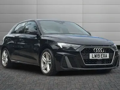 Used Audi A1 Sportback S-Line 114 HP (83 kW) 2019 Mythos black Hatchback