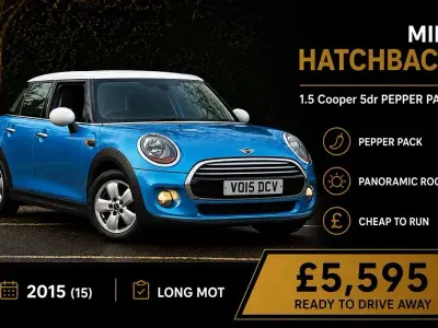 Used Mini Cooper Hatch 136 HP (100 kW) 2015 Blue Hatchback
