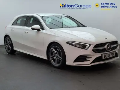 Used Mercedes A200 AMG line 150 HP (110 kW) 2019 White Hatchback