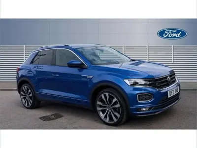 Used VW T-Roc R-line 150 HP (110 kW) 2021 Blue SUV