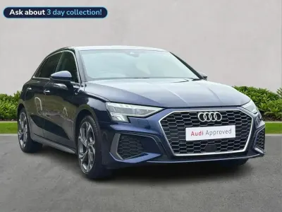 Used Audi A3 S-Line 108 HP (79 kW) 2024 Blue Hatchback